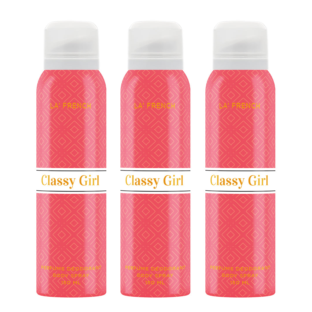 Classy Girl Combo Deodorant Perfume Pack of 3 