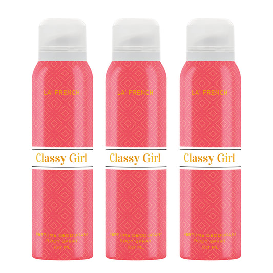 Classy Girl Combo Pack of 3 Deodorant Perfume - 150 ml