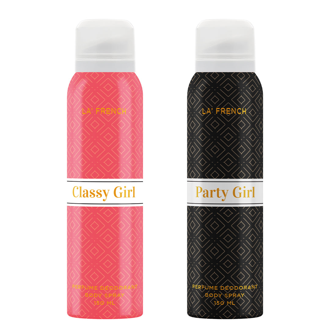 Classy Girl + Party Girl Combo Deodorant Perfume - 150 ml