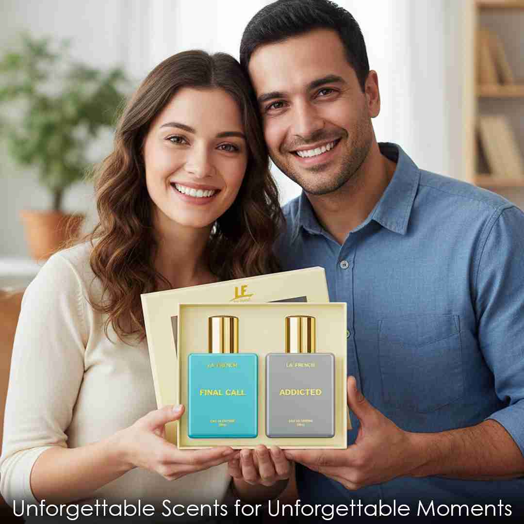 La French Final Call & Addicted Unisex Luxury Perfume Gift Set 50ml X 2 Pcs