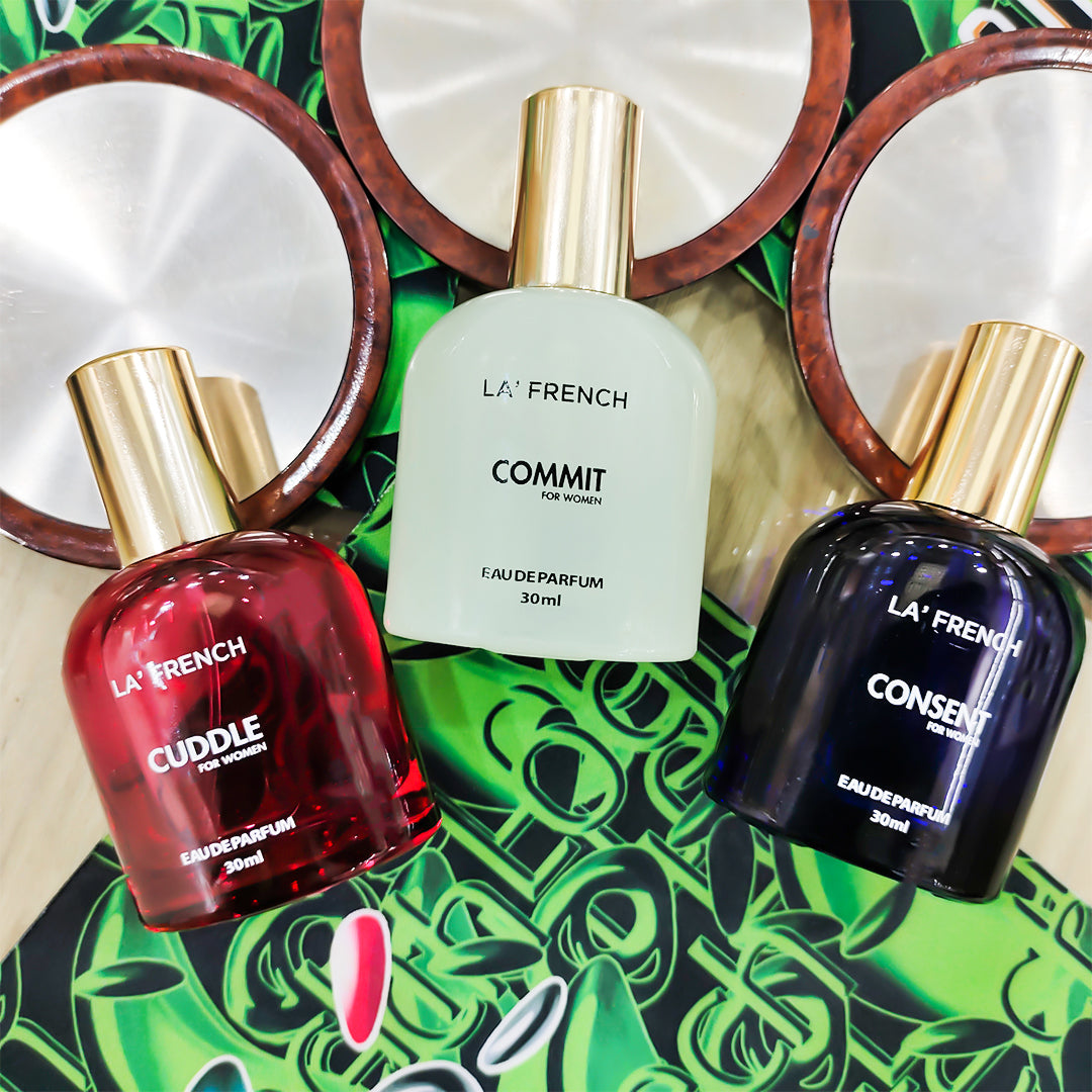 Perfume Gift Set for Women 3x30 ML Cuddle Commit & Consent Perfume Scent