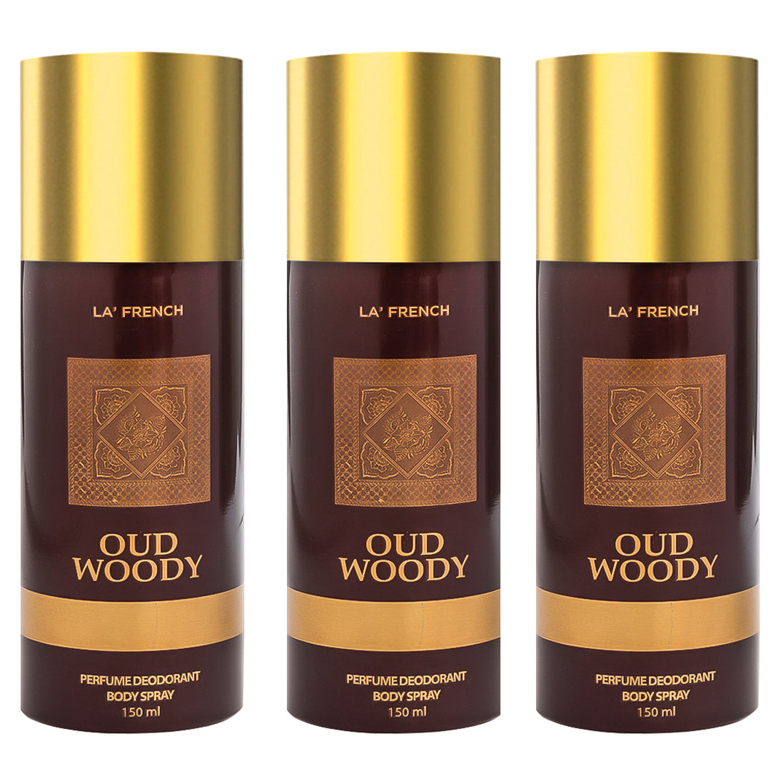 Oud Woody Combo Pack Of 3 Deodorant Perfume - 150 ml